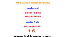 เลขเด็ด lottonew งวดประจำวันที่ 16/05/2565